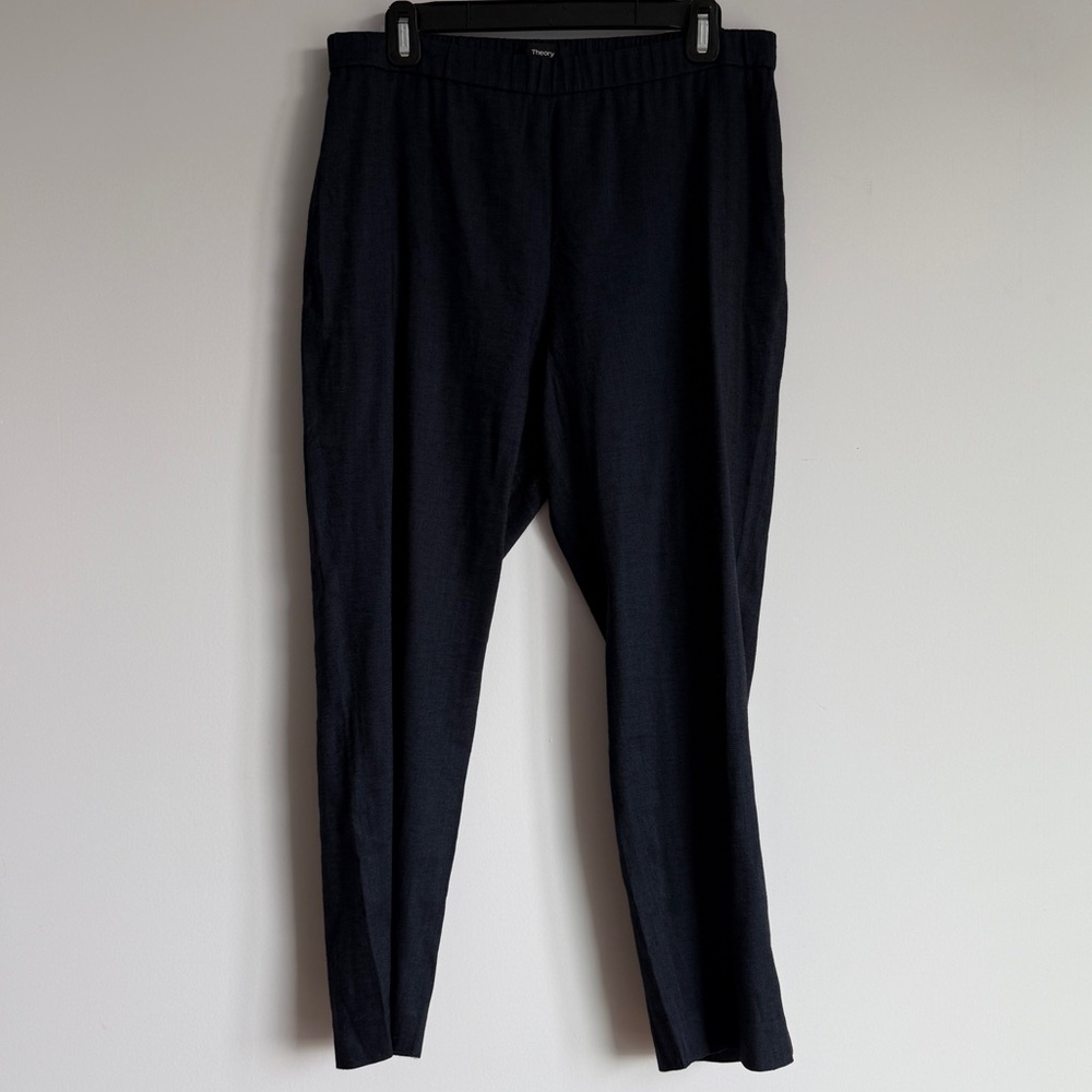 Theory Women’s Black Dress Pants with Elastic Waist